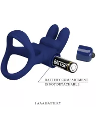 PRETTY LOVE - FRANCISCO DOUBLE ANNEAU VIBRANT LAPIN BLEU PRETTY LOVE - FRANCISCO DOUBLE ANNEAU VIBRANT LAPIN BLEU