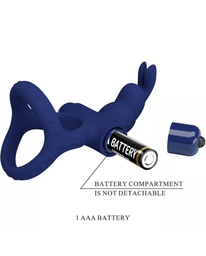 PRETTY LOVE - LUCHITO DOUBLE ANNEAU VIBRANT LAPIN BLEU PRETTY LOVE - LUCHITO DOUBLE ANNEAU VIBRANT LAPIN BLEU