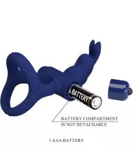 PRETTY LOVE - LUCHITO DOUBLE ANNEAU VIBRANT LAPIN BLEU PRETTY LOVE - LUCHITO DOUBLE ANNEAU VIBRANT LAPIN BLEU