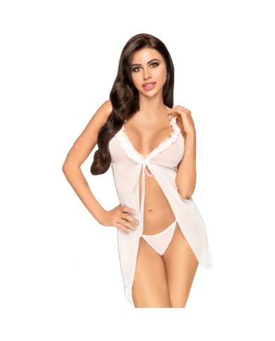 PENTHOUSE - BABYDOLL APRÈS LE COUCHER DU SOLEIL BLANC L/XL