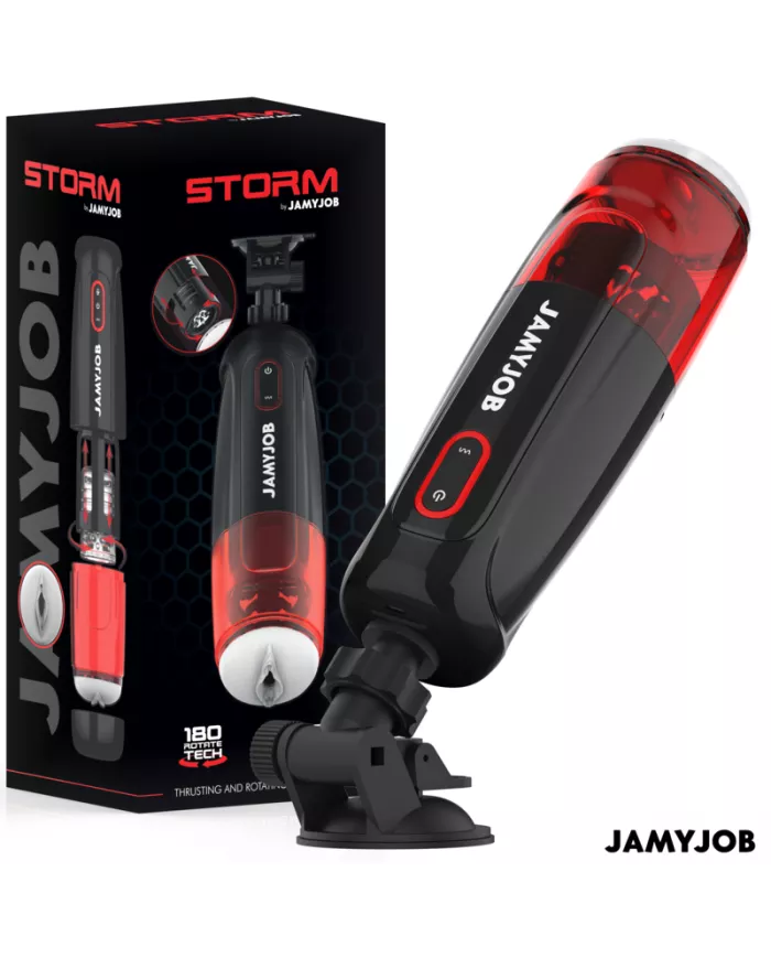 JAMYJOB - MASTURBATEUR VAGIN AUTOMATIQUE STORM 10 MODES DE ROTATION ET DE POUSSÉE JAMYJOB - MASTURBATEUR VAGIN AUTOMATIQUE STORM 10 MODES DE ROTATION ET DE POUSSÉE