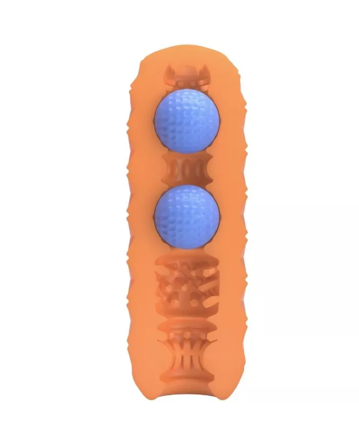 PRETTY LOVE - MASTURBATEUR POUR HOMME À DEUX BOULES ORANGE PRETTY LOVE - MASTURBATEUR POUR HOMME À DEUX BOULES ORANGE