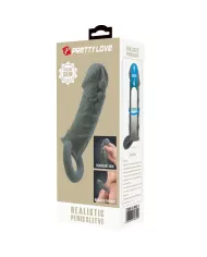 PRETTY LOVE - AGRANDISSEUR DE PÉNIS RÉALISTE ET MANCHON DE RETARDEMENT GRIS PRETTY LOVE - AGRANDISSEUR DE PÉNIS RÉALISTE ET MANCHON DE RETARDEMENT GRIS