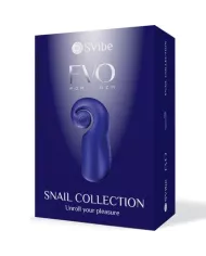 SNAIL VIBE - EVO POUR LUI MASTURBATEUR HOMME SLIDE NROLL BLEU FONCÉ