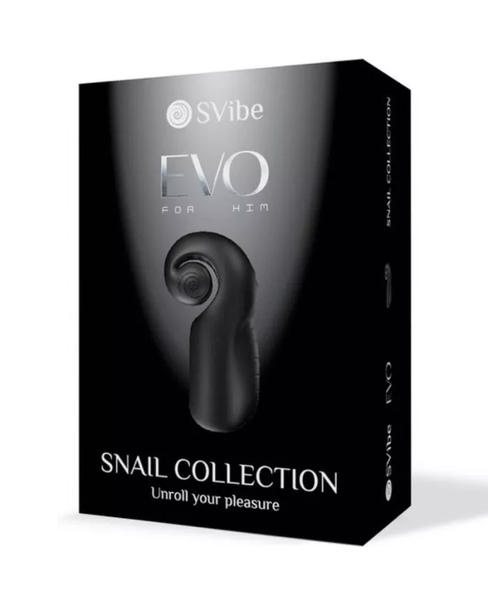 SNAIL VIBE - EVO POUR LUI MASTURBATEUR HOMME SLIDE NROLL NOIR