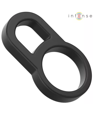 INTENSE - BOBBY DOUBLE ANNEAU PÉNIS EN SILICONE NOIR