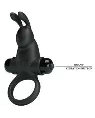 PRETTY LOVE - ANNEAU VIBRANT + STIMULATEUR DE CLITORIS RABBIT 10 VIBRATIONS NOIR PRETTY LOVE - ANNEAU VIBRANT + STIMULATEUR DE CLITORIS RABBIT 10 VIBRATIONS NOIR