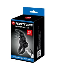 PRETTY LOVE - ANNEAU VIBRATEUR EXCITANT RABBIT 10 VIBRATIONS NOIR PRETTY LOVE - ANNEAU VIBRATEUR EXCITANT RABBIT 10 VIBRATIONS NOIR
