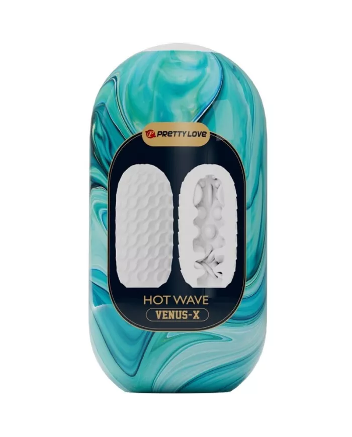 PRETTY LOVE - MASTURBATEUR POUR HOMME EN SILICONE HOT WAVE BLANC