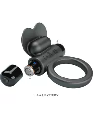 PRETTY LOVE - BAGUE VIBRANTE DEBONAIRE LAPIN 10 VIBRATIONS NOIRE PRETTY LOVE - BAGUE VIBRANTE DEBONAIRE LAPIN 10 VIBRATIONS NOIRE