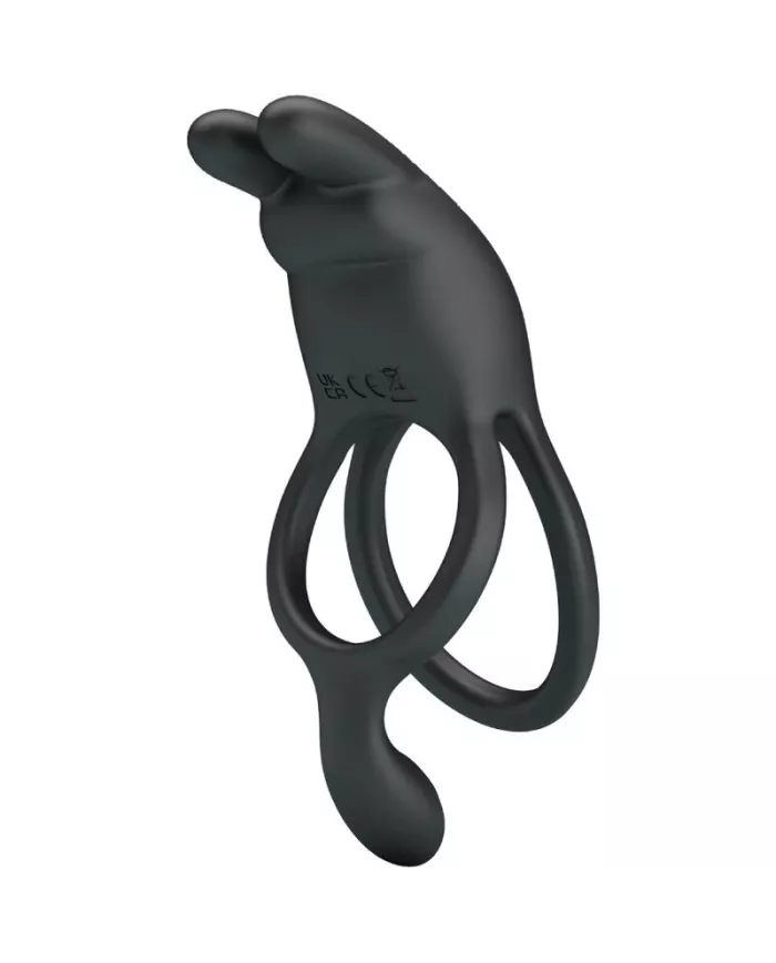 PRETTY LOVE - SETH DOUBLE ANNEAU VIBRANT LAPIN 7 VIBRATIONS NOIR PRETTY LOVE - SETH DOUBLE ANNEAU VIBRANT LAPIN 7 VIBRATIONS NOIR