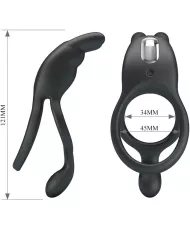 PRETTY LOVE - SETH DOUBLE ANNEAU VIBRANT LAPIN 7 VIBRATIONS NOIR PRETTY LOVE - SETH DOUBLE ANNEAU VIBRANT LAPIN 7 VIBRATIONS NOIR