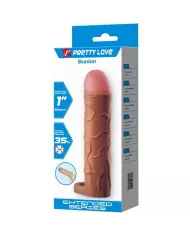 PRETTY LOVE - MANCHON DE PÉNIS POUR OIGNON AVEC EXTENSION DE 2,5 CM MULATTO PRETTY LOVE - MANCHON DE PÉNIS POUR OIGNON AVEC EXTENSION DE 2,5 CM MULATTO