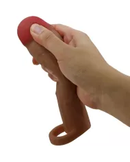 PRETTY LOVE - MANCHON DE PÉNIS HANI AVEC EXTENSION DE 5 CM MULÂTRE PRETTY LOVE - MANCHON DE PÉNIS HANI AVEC EXTENSION DE 5 CM MULÂTRE