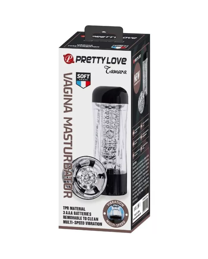 PRETTY LOVE - MASTURBATEUR HOMME TAMARA VIBRATEUR MULTI-VITESSES NOIR PRETTY LOVE - MASTURBATEUR HOMME TAMARA VIBRATEUR MULTI-VITESSES NOIR