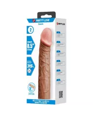 PRETTY LOVE - MANCHON DE PÉNIS DEREK AVEC EXTENSION DE 7,6 CM MULÂTRE PRETTY LOVE - MANCHON DE PÉNIS DEREK AVEC EXTENSION DE 7,6 CM MULÂTRE