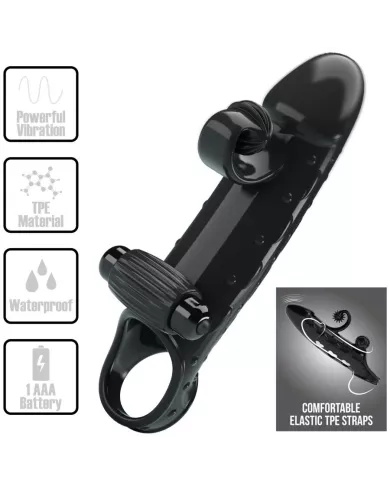 ROMANCE - MANCHON PÉNIS VIBRANT NOIR ROMANCE - MANCHON PÉNIS VIBRANT NOIR