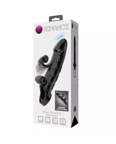 ROMANCE - MANCHON PÉNIS VIBRANT NOIR