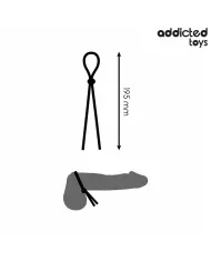 ADDICTED TOYS - CORDE EN SILICONE POUR LE PÉNIS À BOUCLE UNIQUE ADDICTED TOYS - CORDE EN SILICONE POUR LE PÉNIS À BOUCLE UNIQUE