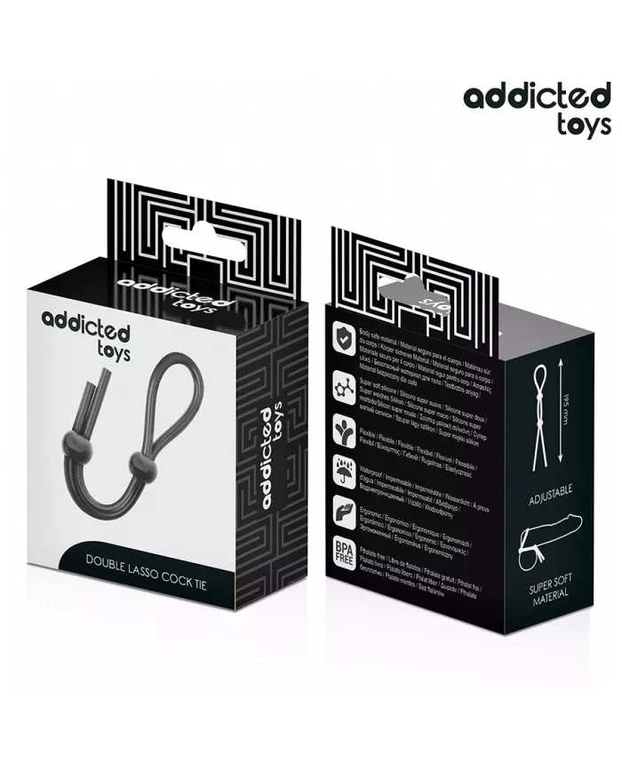 ADDICTED TOYS - CORDE EN SILICONE POUR LE PÉNIS À DOUBLE BOUCLE
