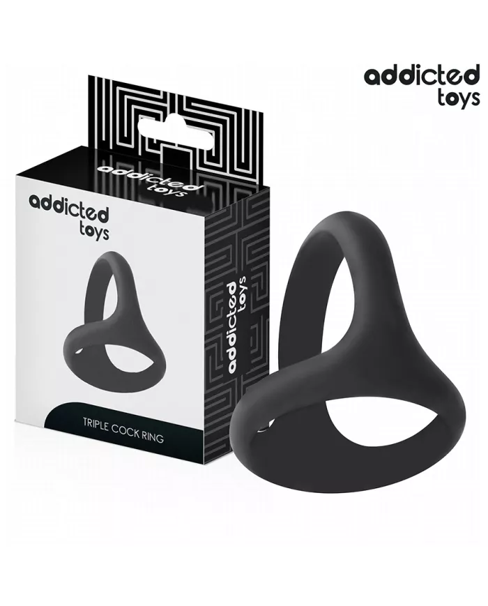 ADDICTED TOYS - ANNEAU PÉNIS TRIPLE ÉPAIS ADDICTED TOYS - ANNEAU PÉNIS TRIPLE ÉPAIS
