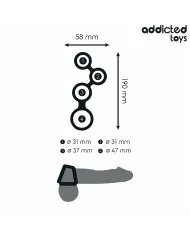 ADDICTED TOYS - ANNEAU PÉNIS AVEC SÉPARATEURS POUR TESTICULES