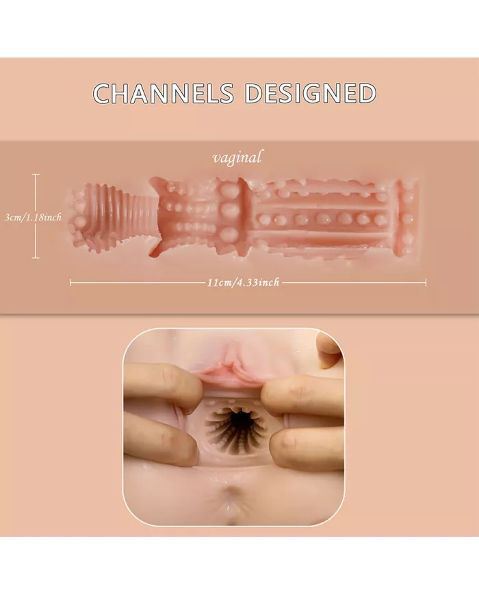 XISE - ETHEL MASTURBATEUR VAGIN RÉALISTE À POUSSÉE AVEC VIBRATIONS MULTI-POSITIONS XISE - ETHEL MASTURBATEUR VAGIN RÉALISTE À POUSSÉE AVEC VIBRATIONS MULTI-POSITIONS