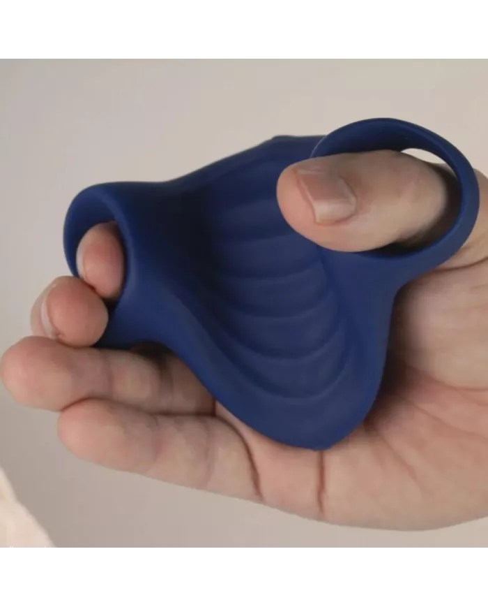 ROCKS-OFF - MASTURBATEUR VIBRATEUR FLEXIBLE PALM BLUE