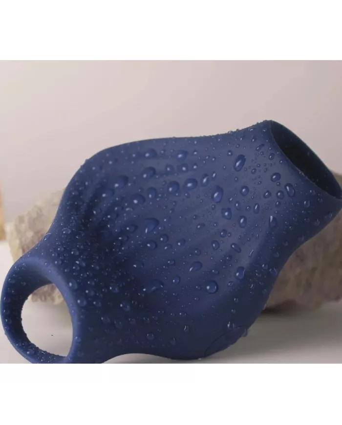 ROCKS-OFF - MASTURBATEUR VIBRATEUR FLEXIBLE PALM BLUE