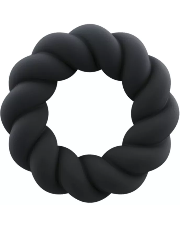 ROCKS-OFF - ANNEAU DE MASTURBATION EN SILICONE NOIR TWIST ROCKS-OFF - ANNEAU DE MASTURBATION EN SILICONE NOIR TWIST