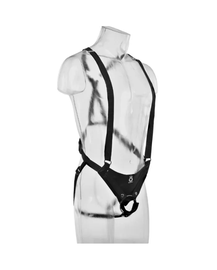 KING COCK - STRAP-ON AVEC GODE CREUX 28 CM ET SANGLES COULEUR CHAINE KING COCK - STRAP-ON AVEC GODE CREUX 28 CM ET SANGLES COULEUR CHAINE