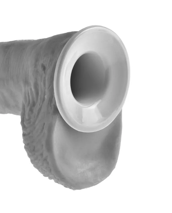 KING COCK - STRAP-ON AVEC GODE CREUX 28 CM ET SANGLES COULEUR CHAINE KING COCK - STRAP-ON AVEC GODE CREUX 28 CM ET SANGLES COULEUR CHAINE