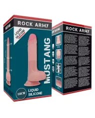 ROCKARMY - SILICONE LIQUIDE PREMIUM MUSTANG RÉALISTE 18 CM -O- 4.14 CM