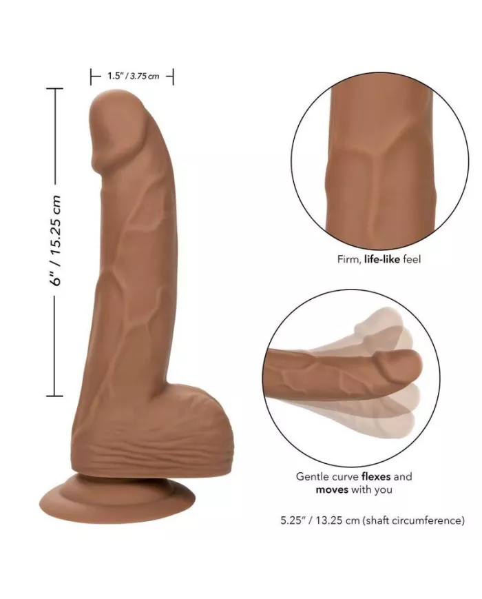 CALEXOTICS - CLOUS EN SILICONE 15.24 CM MARRON