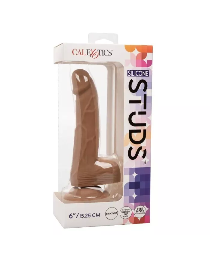 CALEXOTICS - CLOUS EN SILICONE 15.24 CM MARRON