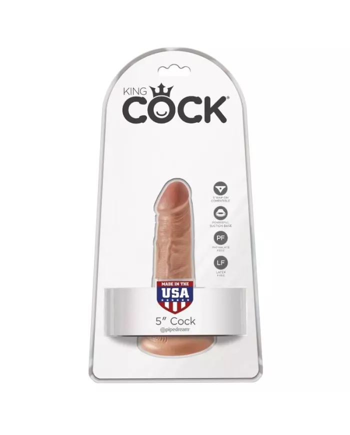 KING COCK - PÉNIS RÉALISTE 12 CM CARAMEL