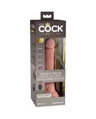 KING COCK - ELITE VIBRATEUR GODE RÉALISTE & TÉLÉCOMMANDE EN SILICONE 17.8 CM