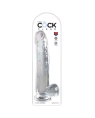 KING COCK - CLEAR GODE AVEC TESTICULES 24.8 CM TRANSPARENT KING COCK - CLEAR GODE AVEC TESTICULES 24.8 CM TRANSPARENT