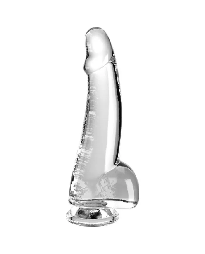 KING COCK - CLEAR GODE AVEC TESTICULES 15.2 CM TRANSPARENT KING COCK - CLEAR GODE AVEC TESTICULES 15.2 CM TRANSPARENT