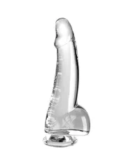 KING COCK - CLEAR GODE AVEC TESTICULES 15.2 CM TRANSPARENT KING COCK - CLEAR GODE AVEC TESTICULES 15.2 CM TRANSPARENT