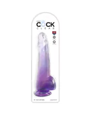 KING COCK - CLEAR GODE  TESTICULES 19 CM VIOLET KING COCK - CLEAR GODE  TESTICULES 19 CM VIOLET
