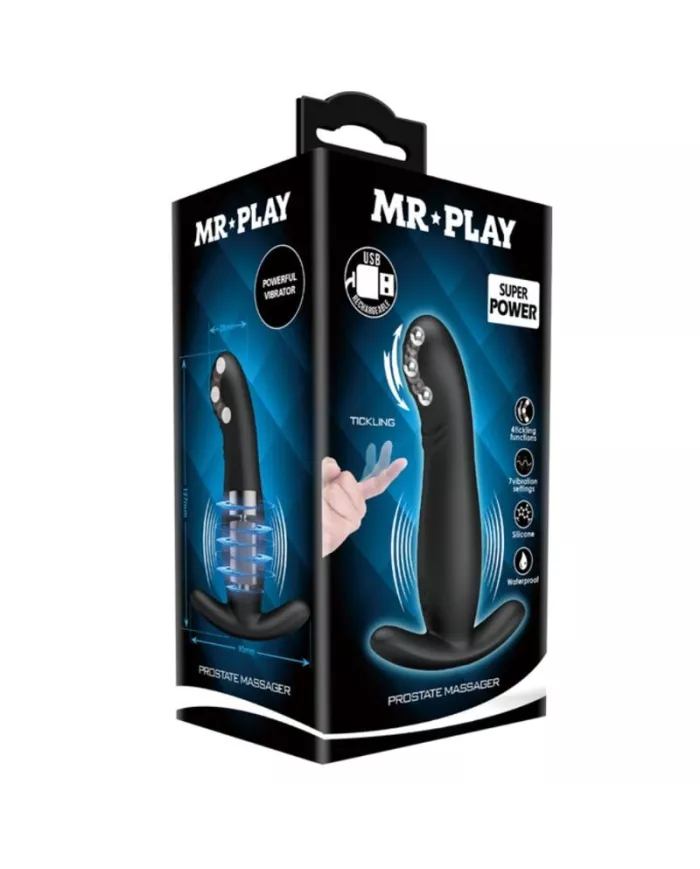 MR PLAY - MASSEUR DE PROSTATE NOIR RECHARGEABLE MR PLAY - MASSEUR DE PROSTATE NOIR RECHARGEABLE