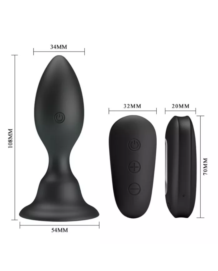 MR PLAY - PLUG ANAL AVEC TÉLÉCOMMANDE VIBRATION NOIRE MR PLAY - PLUG ANAL AVEC TÉLÉCOMMANDE VIBRATION NOIRE