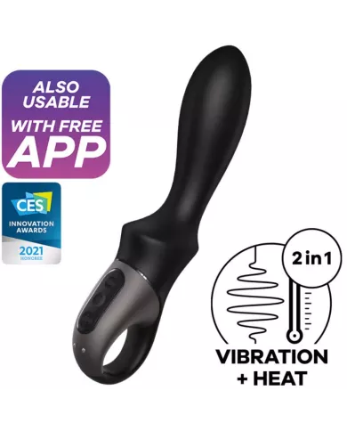 SATISFYER - APPLICATION VIBRATEUR ANAL HEAT CLIMAX NOIR SATISFYER - APPLICATION VIBRATEUR ANAL HEAT CLIMAX NOIR