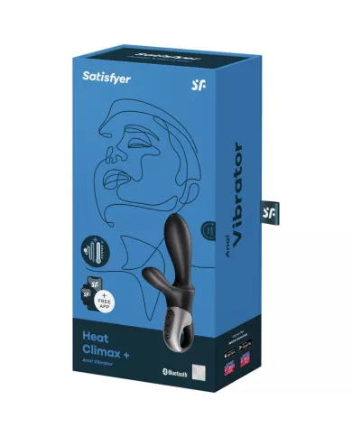 SATISFYER - APPLICATION HEAT CLIMAX+ VIBRATEUR ANAL NOIR