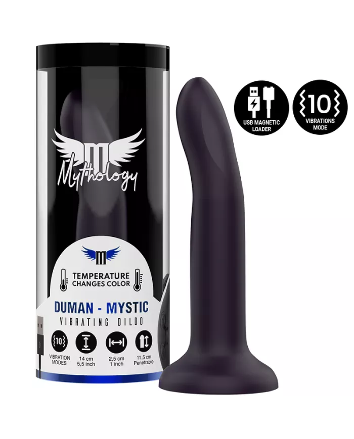 MYTHOLOGY DUMAN MYSTIC DILDO S - VIBRATEUR WATCHME TECHNOLOGIE SANS FIL COMPATIBLE