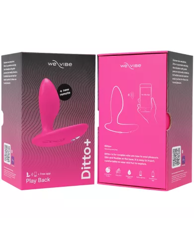 WE-VIBE - DITTO+ VIBRATEUR ANAL PLUG ROSE