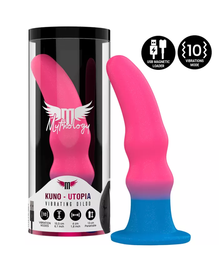MYTHOLOGY - KUNO UTOPIA DILDO M - VIBRATEUR COMPATIBLE AVEC LA TECHNOLOGIE SANS FIL WATCHME