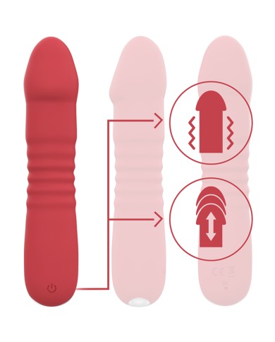 INTENSE - JUNI UP & DOWN 10 VIBRATIONS ROUGES