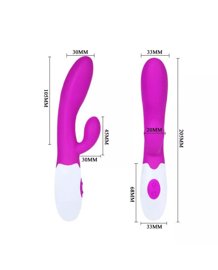 PRETTY LOVE - FLIRTATION VIBRATEUR ALVIS AVEC STIMULATEUR DE CLITORIS PRETTY LOVE - FLIRTATION VIBRATEUR ALVIS AVEC STIMULATEUR DE CLITORIS